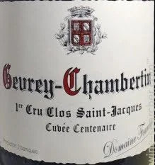 2014 Domaine Fourrier Gevrey-Chambertin 1er Cru Clos St. Jacques Cuvée Centenaire 3L (3000ml)