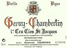 2020 Domaine Fourrier Gevrey-Chambertin 1er Cru Clos St. Jacques Vieille Vigne (750ml)