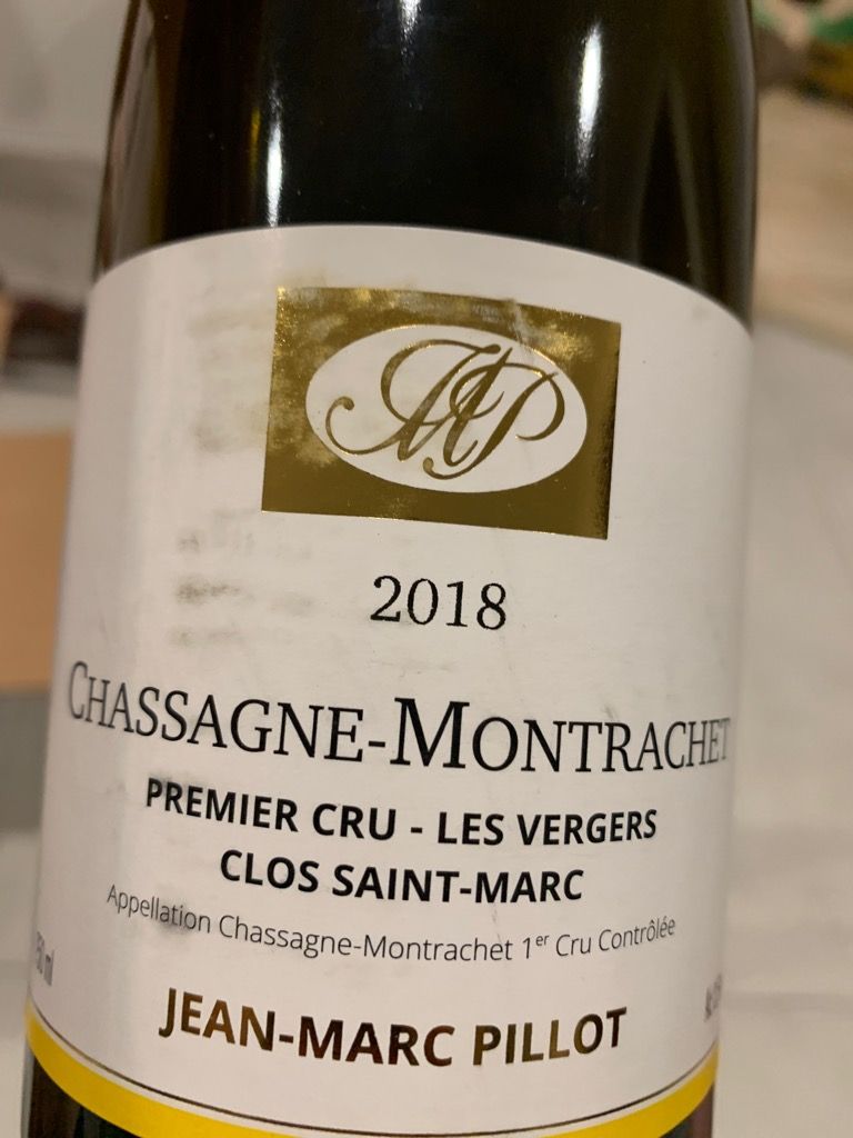 2019 Domaine Jean-Marc Pillot Chassagne-Montrachet Les Vergers Clos Saint-Marc (1500ml)