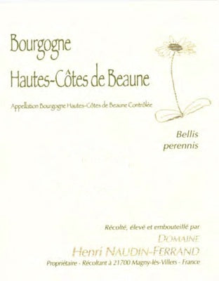 2020 Domaine Henri Naudin-Ferrand Bourgogne Hautes-Côtes de Beaune Blanc Bellis Perennis (750ml)