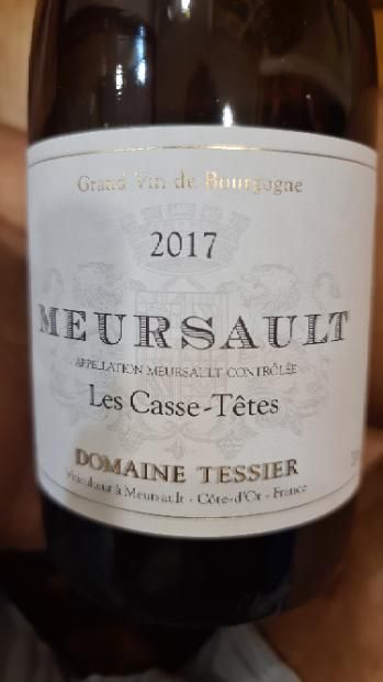 2018 Domaine Tessier Meursault Les Casse-Tetes (750ml)