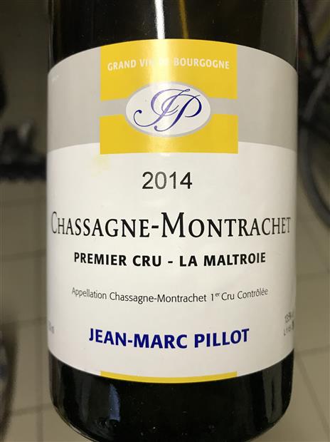 2020 Domaine Jean-Marc Pillot Chassagne-Montrachet 1er Cru La Maltroie (750ml)