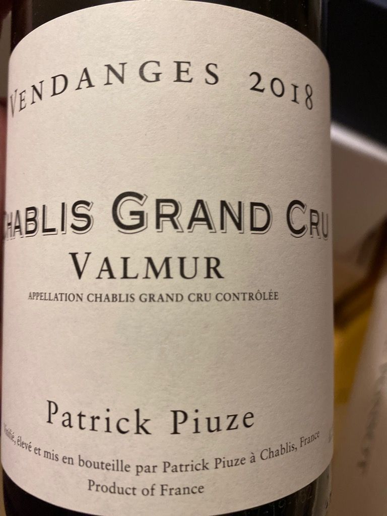 2018 Patrick Piuze Chablis Grand Cru Valmur (1500ml)