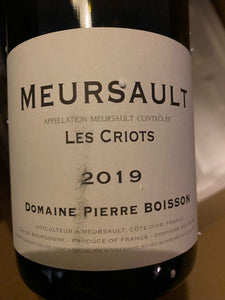 2019 Pierre Boisson Meursault Les Criots (750ml)