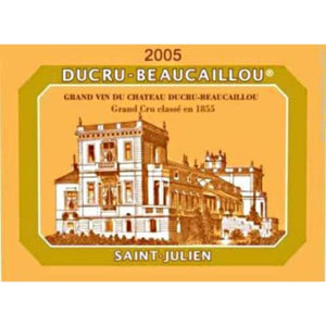 2005 Chateau Ducru Beaucaillou, Saint Julien (750ml) Ex-Chateau 2023