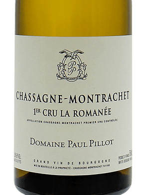2019 Paul Pillot Chassagne-Montrachet 1er Cru La Romanée (Broken Wax Capsule) (750ml)
