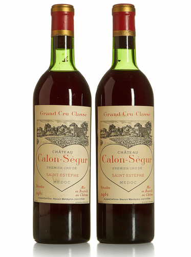 1961 Chateau Calon Segur, Saint Estephe (750ml)