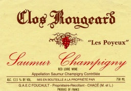 2018 Clos Rougeard (Foucault) Saumur-Champigny Les Poyeux (750ml)
