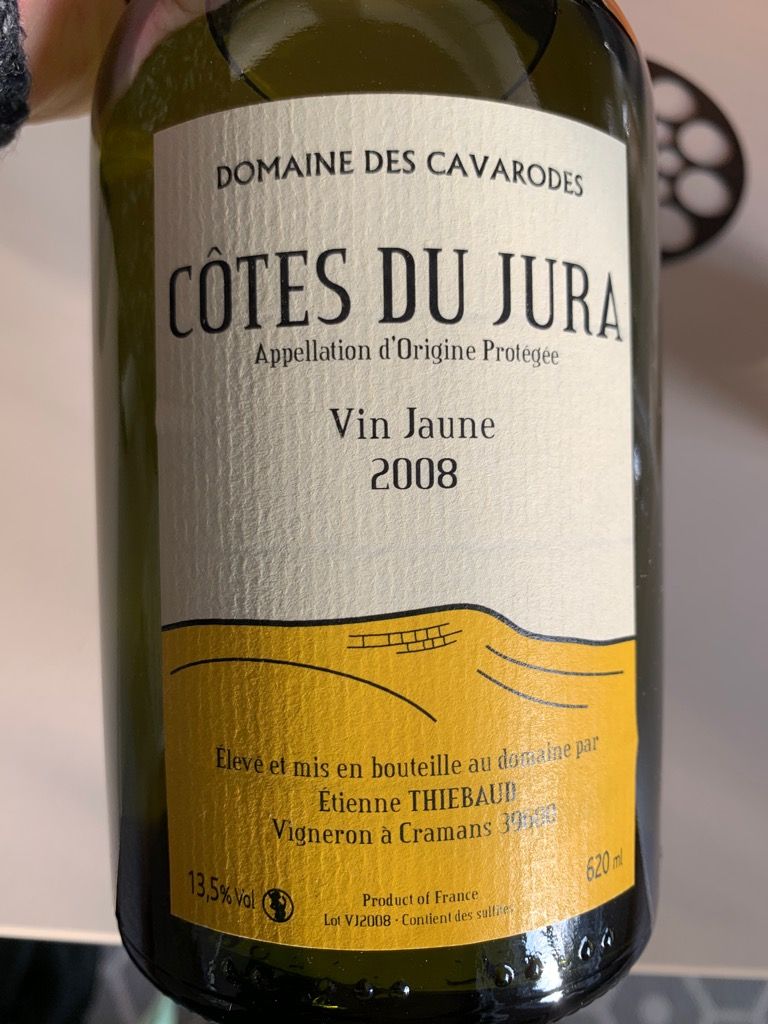 2008 Domaine des Cavarodes (Etienne Thiébaud) Savagnin Côtes du Jura Vin Jaune (750ml) Vault