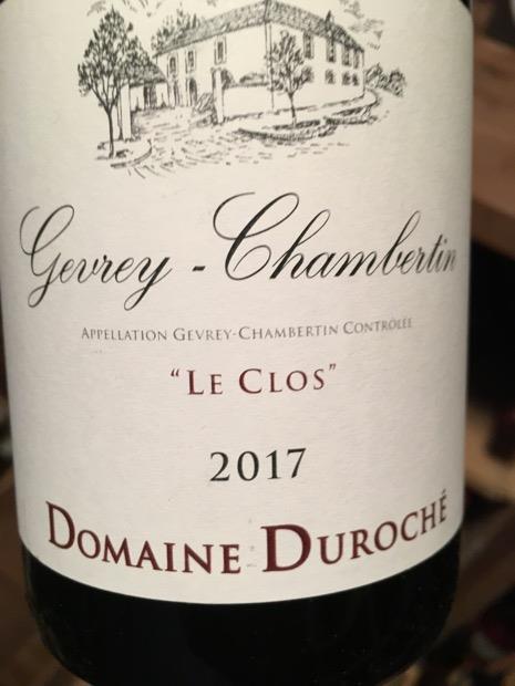 2017 Domaine Duroche Gevrey-Chambertin Le Clos (750ml)