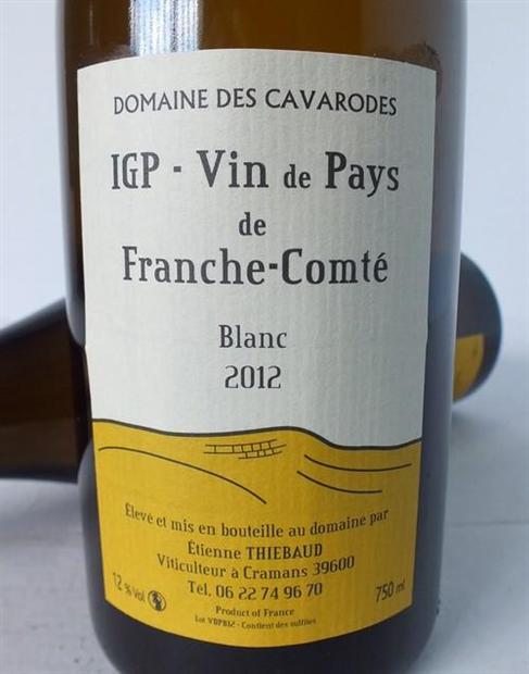 2019 Domaine des Cavarodes (Etienne Thiébaud) Vin de Pays de Franche-Comté Blanc (750ml)