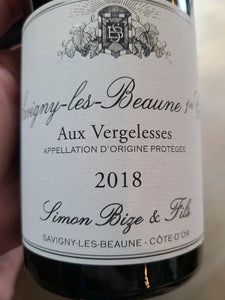 2018 Simon Bize Savigny-lès-Beaune 1er Cru Aux Vergelesses (750ml)