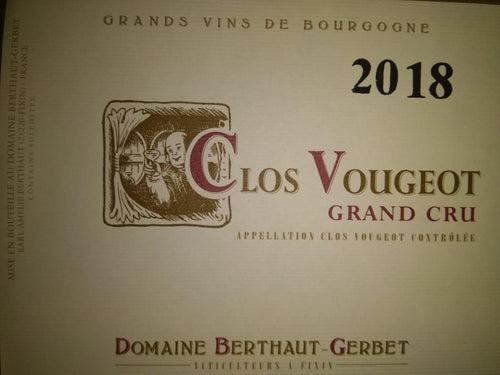 2019 Domaine Berthaut-Gerbet Clos Vougeot (750ml)