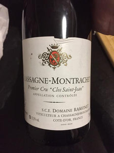1990 Domaine Ramonet Chassagne-Montrachet 1er Cru Clos St. Jean Rouge (750ml)