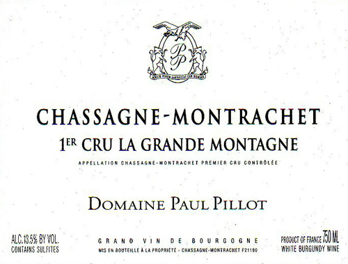 2018 Paul Pillot Chassagne-Montrachet 1er Cru Grande Montagne (750ml)
