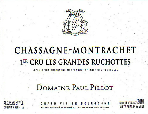 2018 Paul Pillot Chassagne-Montrachet 1er Cru Grandes Ruchottes (750ml)