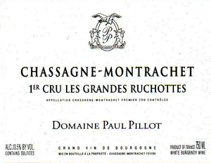 2017  Paul Pillot Chassagne-Montrachet 1er Cru Grandes Ruchottes (750ml)