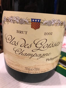 2002 Philipponnat Champagne Brut Clos des Goisses (750ml)