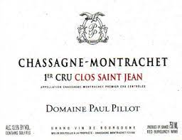 2019 Paul Pillot Chassagne-Montrachet 1er Cru Clos St. Jean Rouge (750ml)
