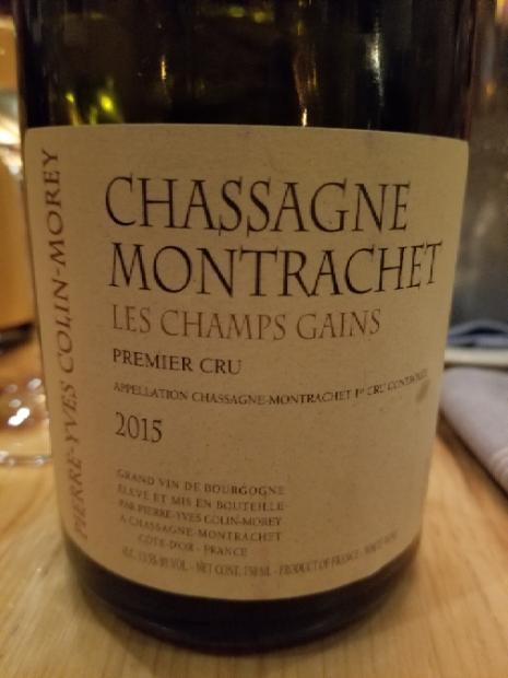 2015 Pierre-Yves Colin-Morey Chassagne-Montrachet 1er Cru Les Champs-Gain (750ml)