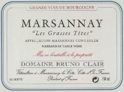 2019 Domaine Bruno Clair Marsannay les Grasses Têtes (750ml)