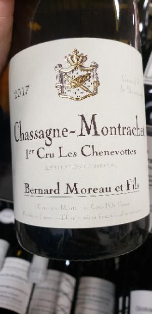 2017 Domaine Bernard Moreau et Fils Chassagne-Montrachet 1er Cru Les Chenevottes (750ml)