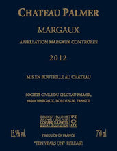 2014 Chateau Palmer, Margaux "Ten Years On" (750ml) Ex-Chateau 2024